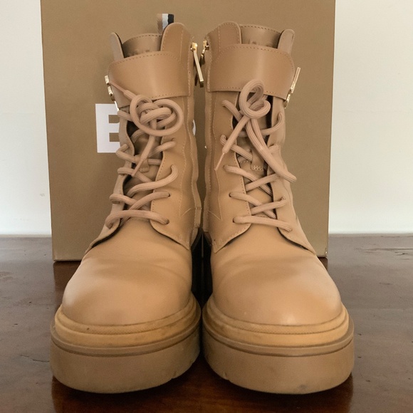 Hugo BOSS Leather Combat Boots - Picture 4 of 9